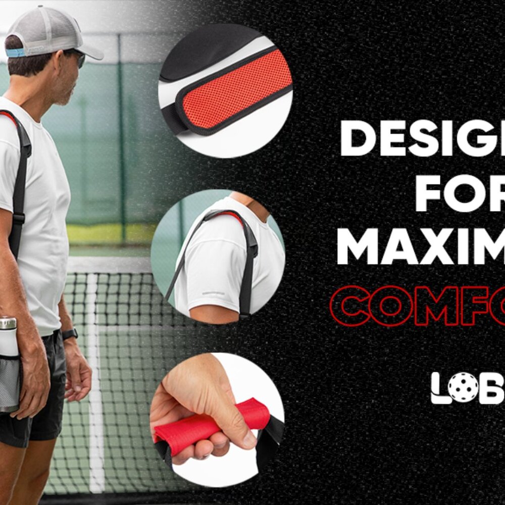 LOB Pickleball Bag - Lightweight Tote Carry Bag for men and women, Fits 2 Paddle - Picture 9 of 16